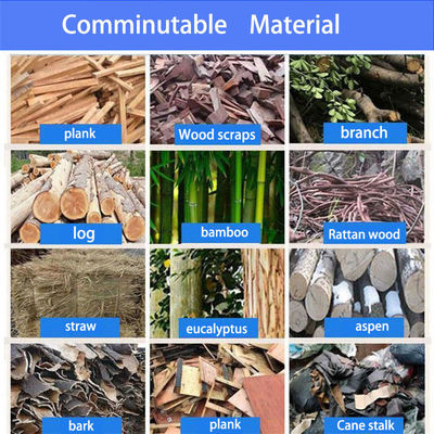 Máquina de trituração de madeira multifunção com moinho de martelo de grande capacidade e rolamento importado