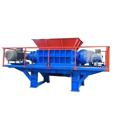 110kW Poderosa Twin Shaft Shear Shredder para Trituração Pesada de Aço e Ferro