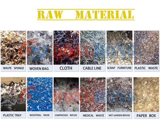 CE Solução de reciclagem de resíduos MSW Papel de celulose como produto final para a gestão de resíduos domésticos