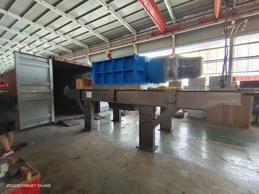 Triturador multifuncional de eixo duplo A solução definitiva para a fabricação de grandes pneus