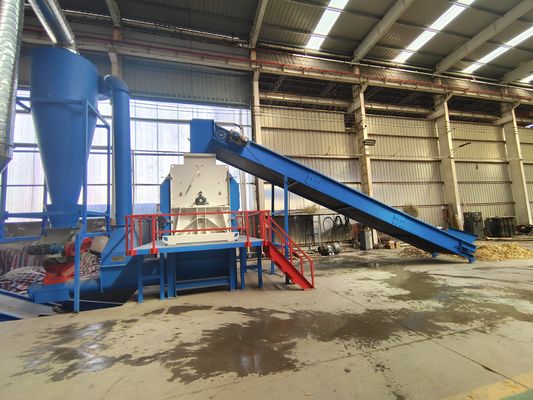 Máquina de triturador de madeira para produção de serrada Vida útil 5-10 anos Triturador de plástico forte