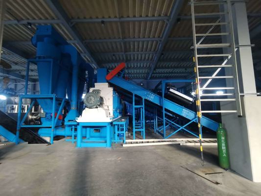 Máquina de trituração de madeira/metal/borracha/plástico/cartão de 90KW com lâmina de faca de caixa de câmara