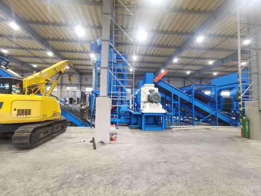 Máquina de trituração de madeira/metal/borracha/plástico/cartão de 90KW com lâmina de faca de caixa de câmara