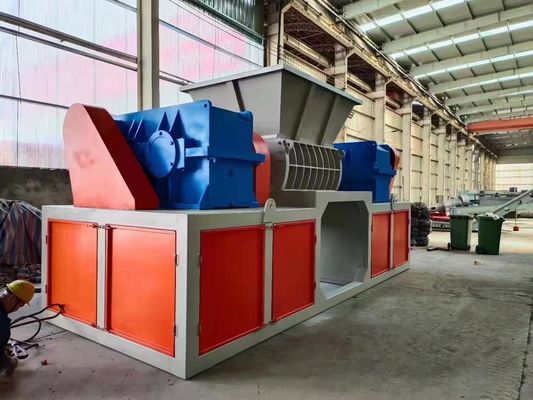 Triturador de eixo único para reciclagem de resíduos plásticos