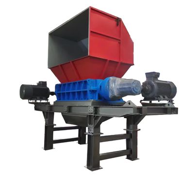Máquina de trituração de sucata de metal de alta capacidade de caixa de eixo duplo com alto nível de segurança