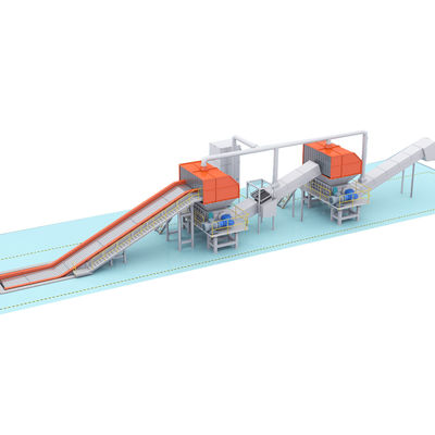 Triturador de resíduos de construção de aço durável de 8000 kg para cabos de arame metálico na mineração de energia