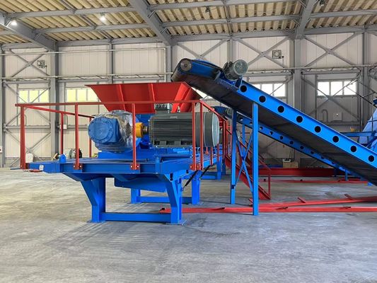 Triturador de resíduos de construção de aço durável de 8000 kg para cabos de arame metálico na mineração de energia