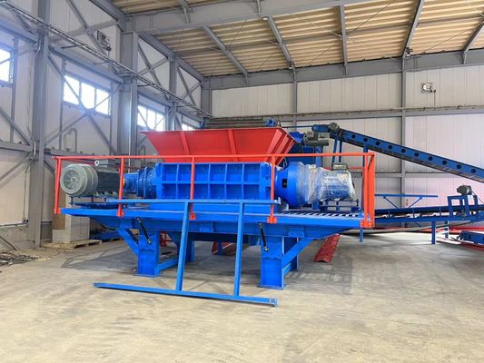 Triturador de resíduos de construção de aço durável de 8000 kg para cabos de arame metálico na mineração de energia