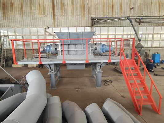 Triturador de palha de eixo duplo personalizado de alta capacidade para equipamento de reprodução agrícola