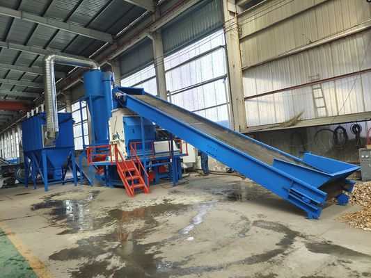 6 toneladas de serragem produzidas pelo martelo palha triturador de madeira máquina de moagem avançada para madeira