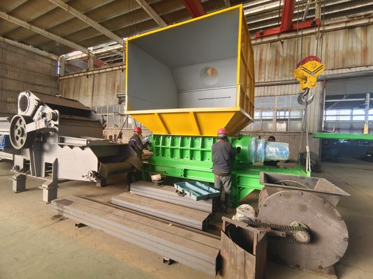 Linha de produção multifuncional de trituradores grandes para trituração e reciclagem de sucata de aço