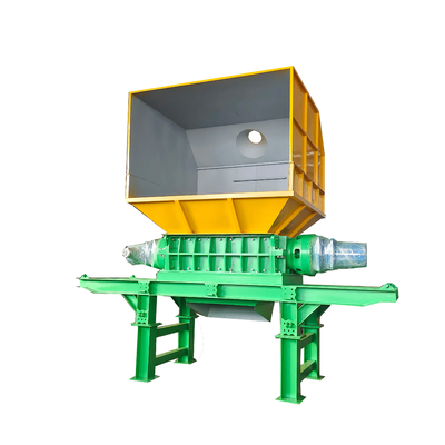 Triturador de eixo duplo de aço carbono para reciclagem multifuncional de plástico/ madeira/ metal
